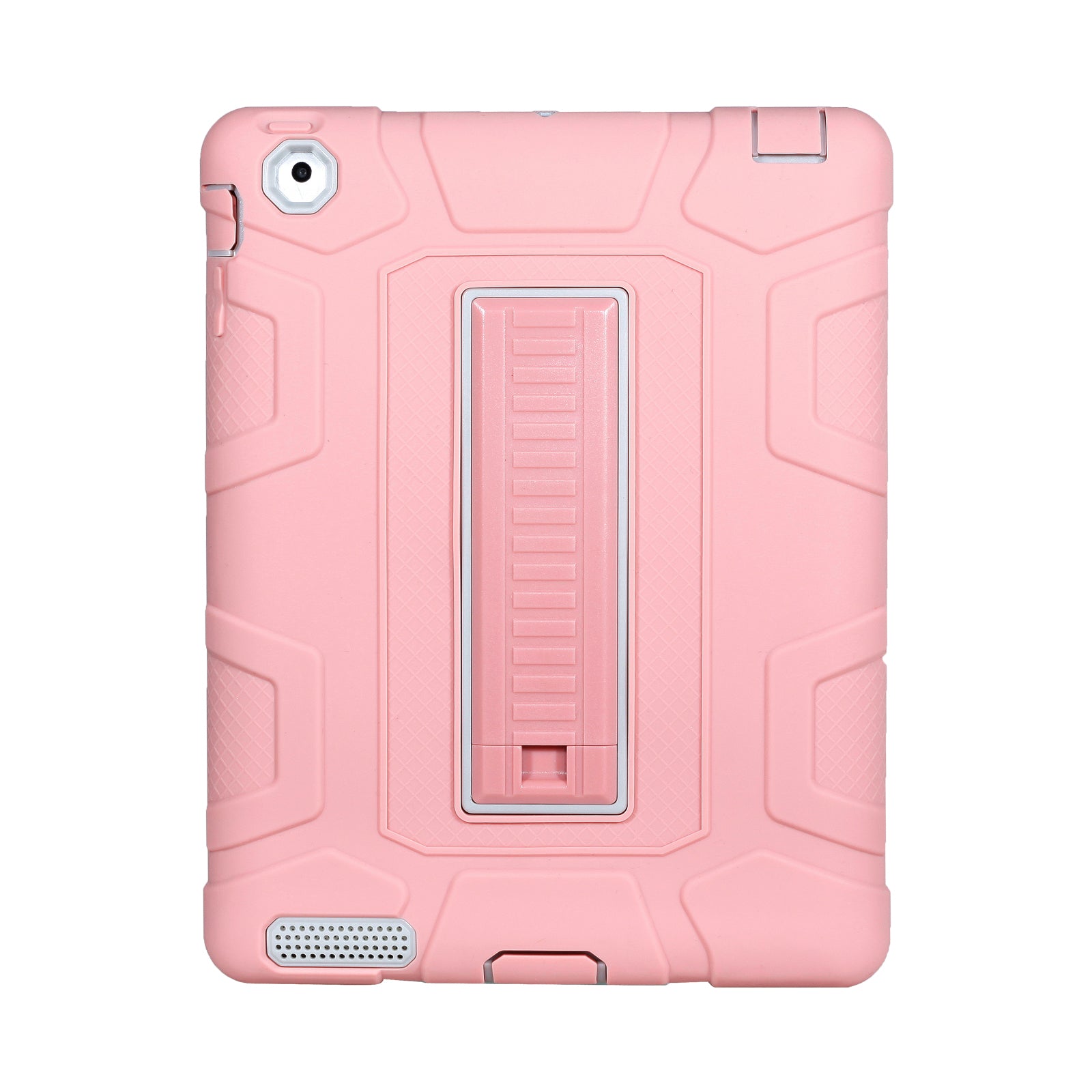 For iPad 4 Detachable 2-in-1 Shock Proof Anti-dust Protective TPU + PC Kickstand Case