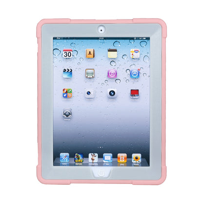 For iPad 4 Detachable 2-in-1 Shock Proof Anti-dust Protective TPU + PC Kickstand Case