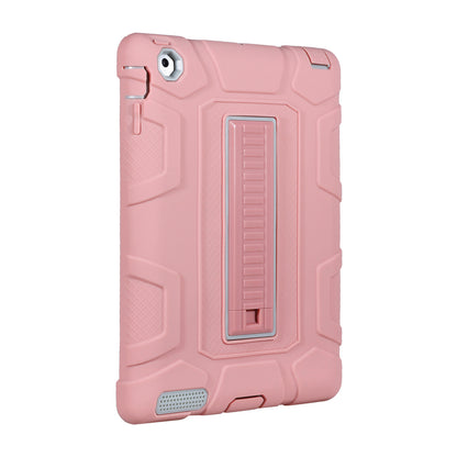 For iPad 4 Detachable 2-in-1 Shock Proof Anti-dust Protective TPU + PC Kickstand Case