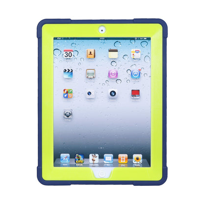 For iPad 4 Detachable 2-in-1 Shock Proof Anti-dust Protective TPU + PC Kickstand Case