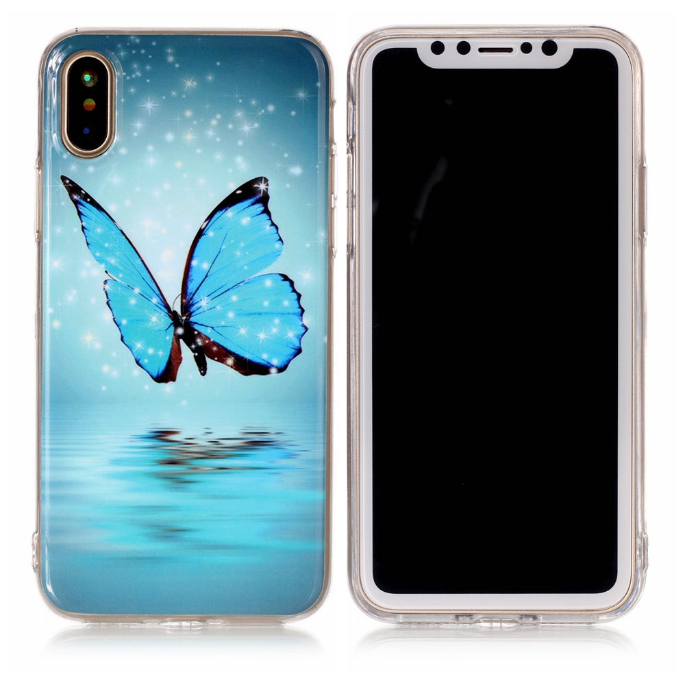 Luminous IMD Patterned TPU Cover for iPhone XS / X/Ten 5.8 inch