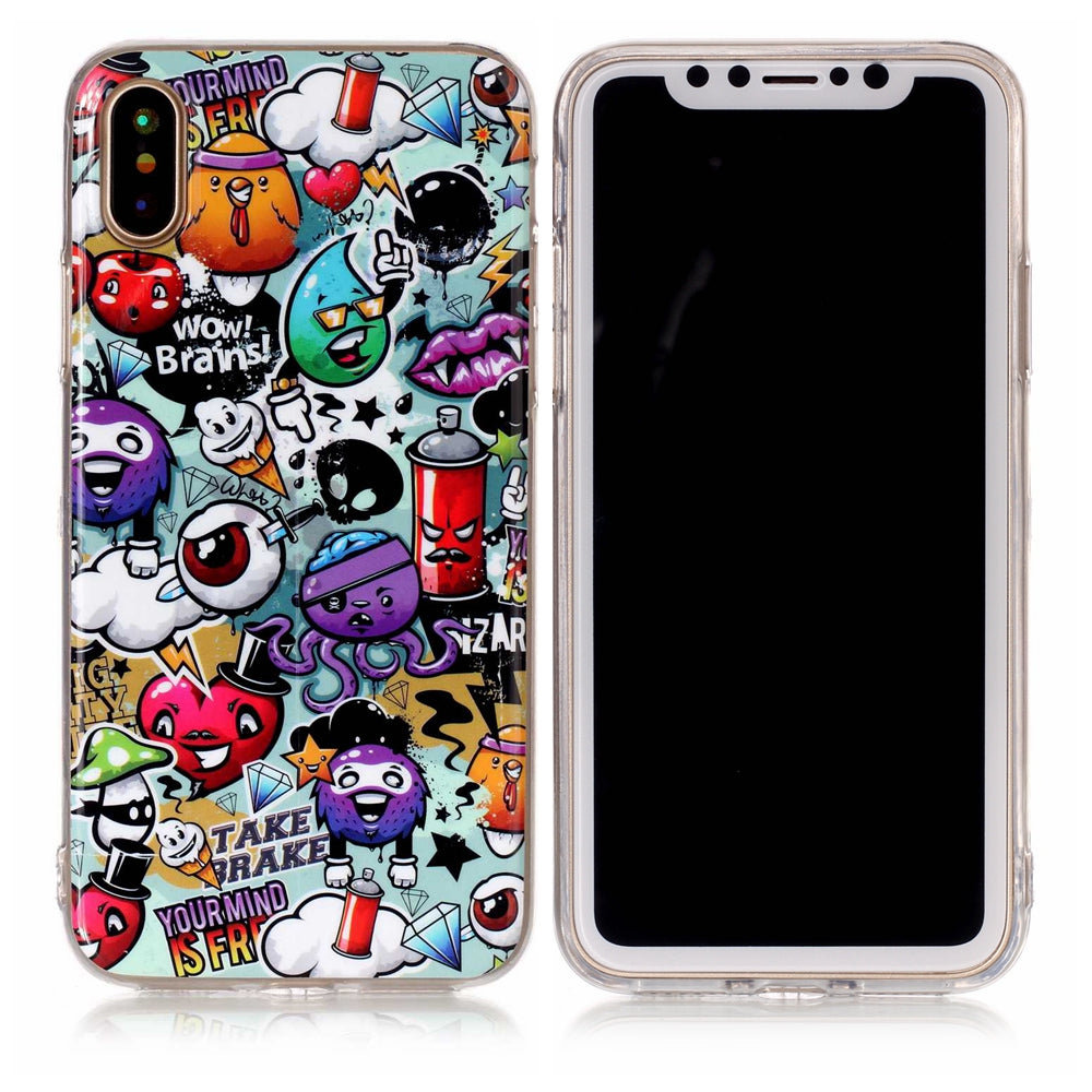 Luminous IMD Patterned TPU Cover for iPhone XS / X/Ten 5.8 inch