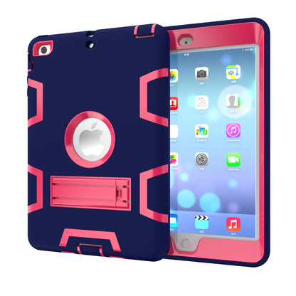 Kickstand PC Silicone Hybrid Armor Defender Case for iPad mini 3 2 1