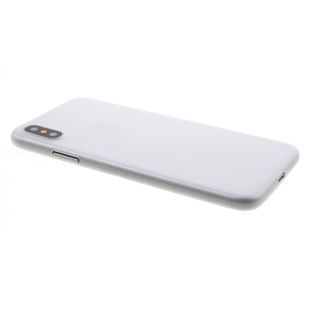 Ultra Thin PC Hard Shell Case for iPhone X/XS 5.8 inch- White