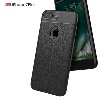 Litchi Grain TPU Casing Cover for iPhone 8 Plus / 7 Plus