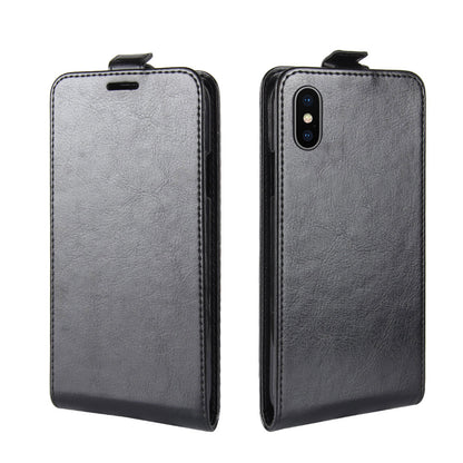 Crazy Horse Vertical Flip Leather Case with Card Slot for iPhone XS / X 5.8 inch