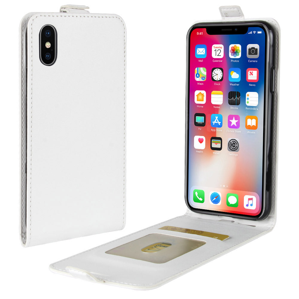 Crazy Horse Vertical Flip Leather Case with Card Slot for iPhone XS / X 5.8 inch