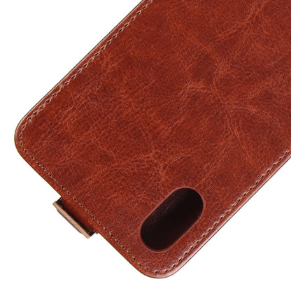 Crazy Horse Vertical Flip Leather Case with Card Slot for iPhone XS / X 5.8 inch