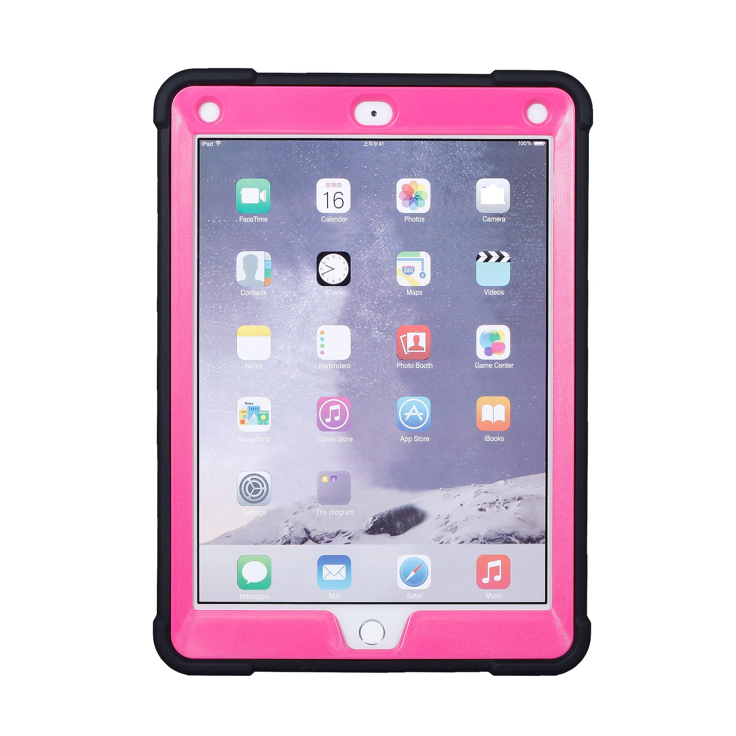 Armor Defender Kickstand PC Silicone Hybrid Case for iPad 9.7 (2018) / 9.7 (2017)