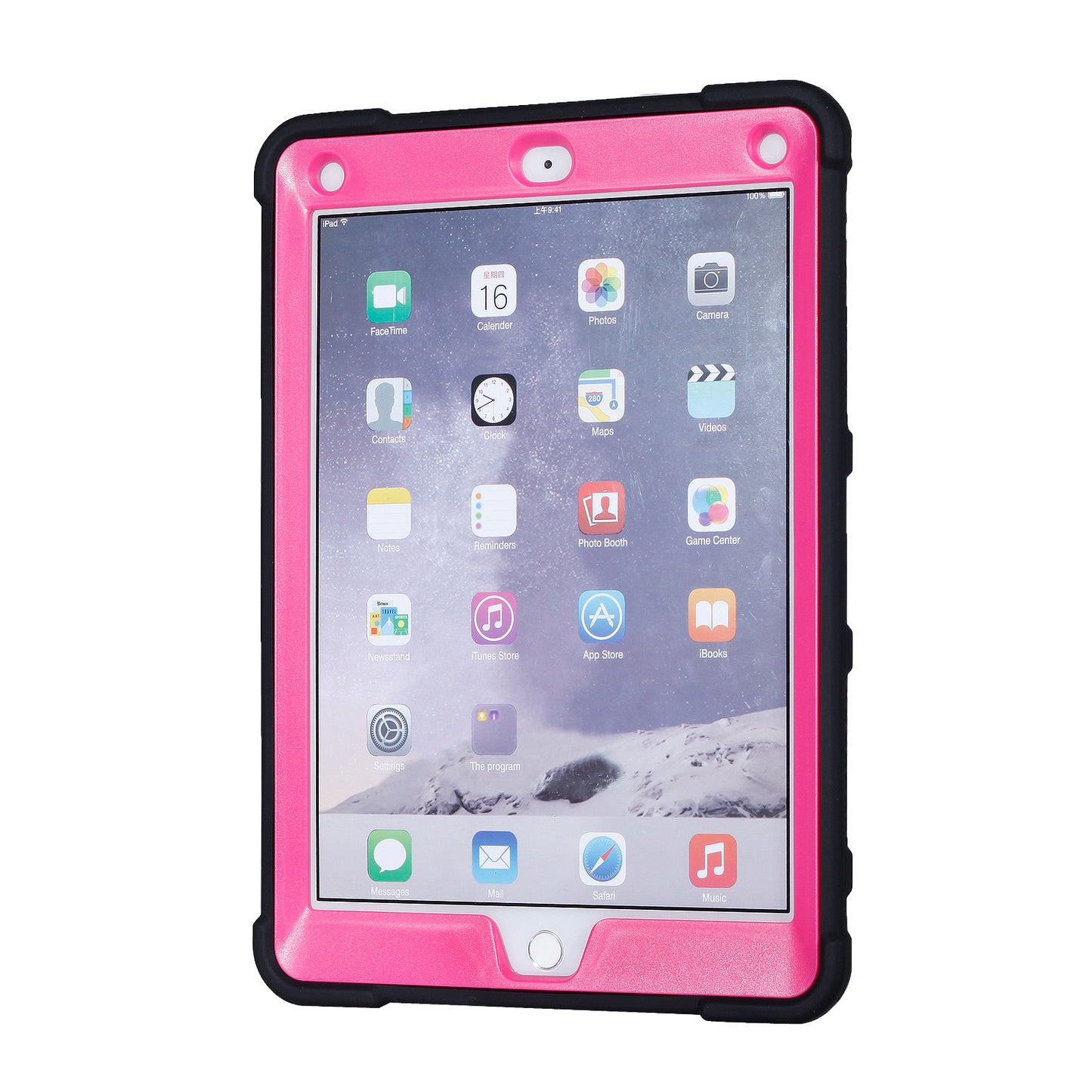 Armor Defender Kickstand PC Silicone Hybrid Case for iPad 9.7 (2018) / 9.7 (2017)