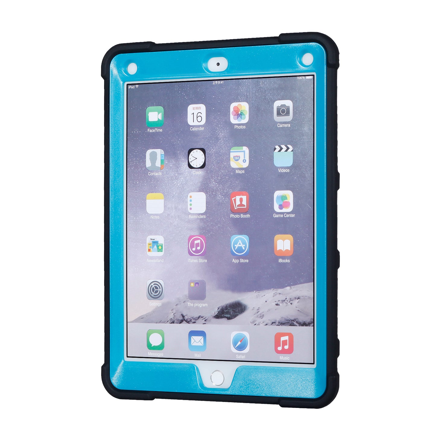 Armor Defender Kickstand PC Silicone Hybrid Case for iPad 9.7 (2018) / 9.7 (2017)