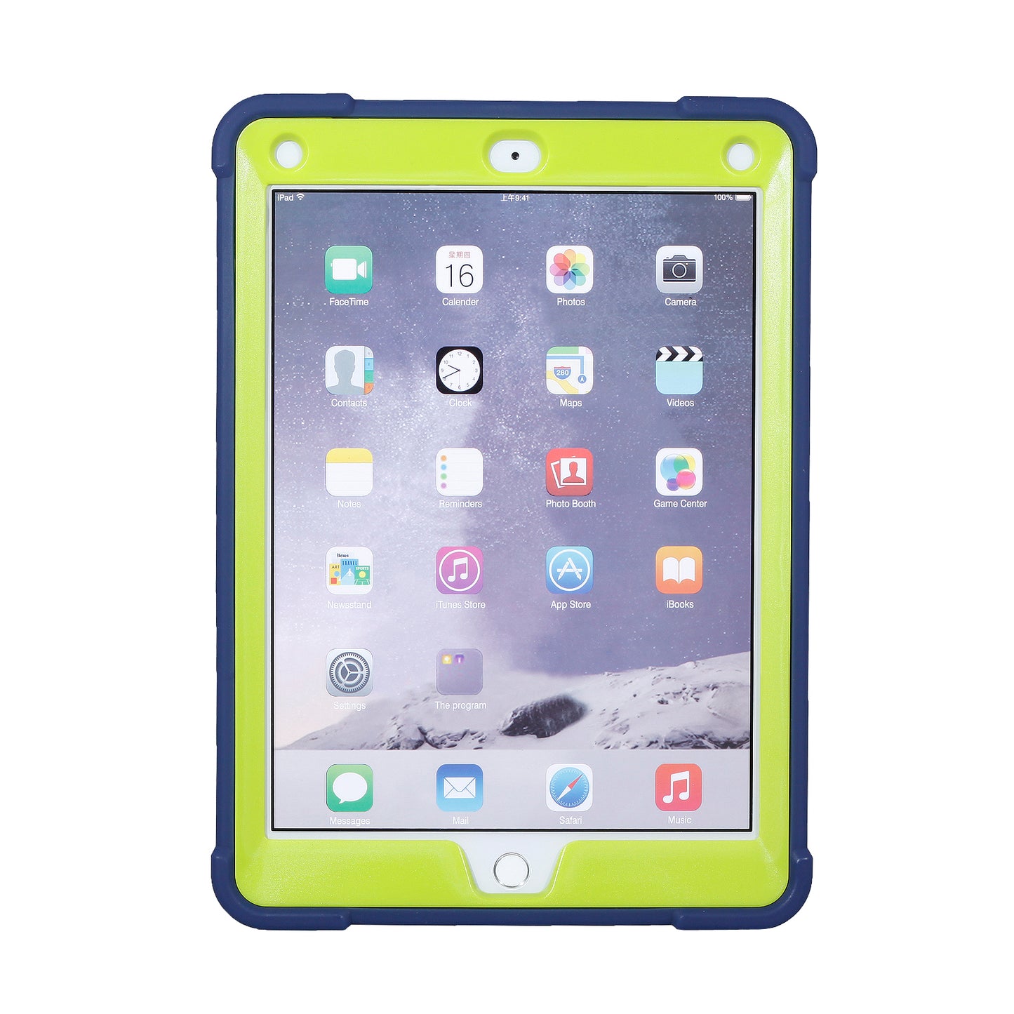 Armor Defender Kickstand PC Silicone Hybrid Case for iPad 9.7 (2018) / 9.7 (2017)