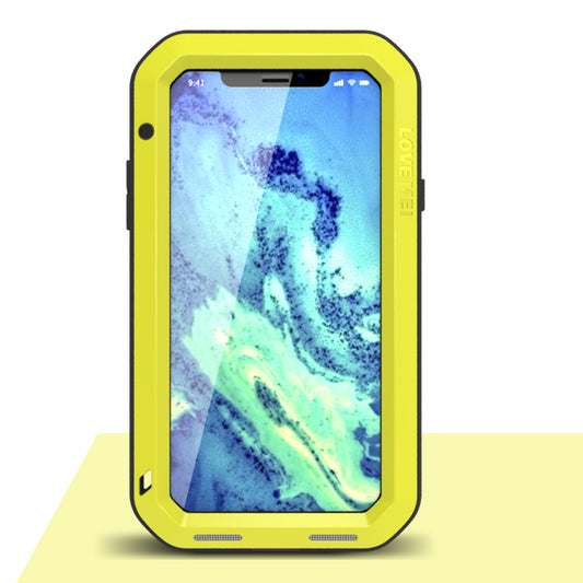 LOVE MEI for iPhone XS/X 5.8-inch Anti-scrach Dust-proof Defender Mobile Phone Shell Anti-shock Phone Protecion Cover