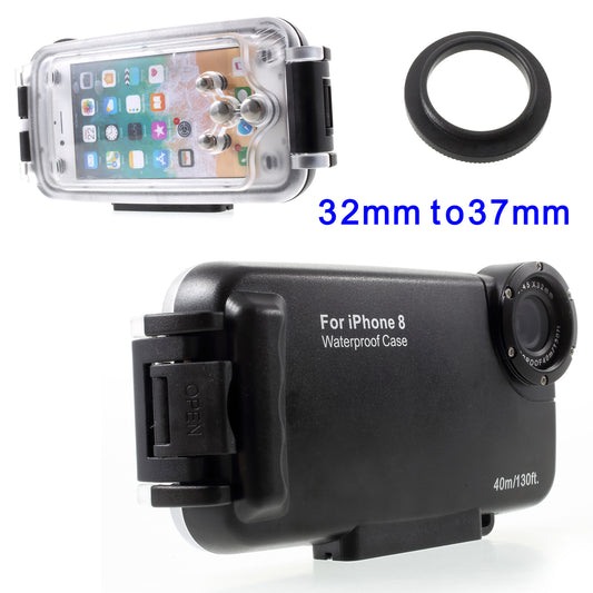 MEIKON IPX8 40m/130ft Underwater Waterproof Diving Case for iPhone SE (2020)/SE (2022)/8/7 4.7 inch