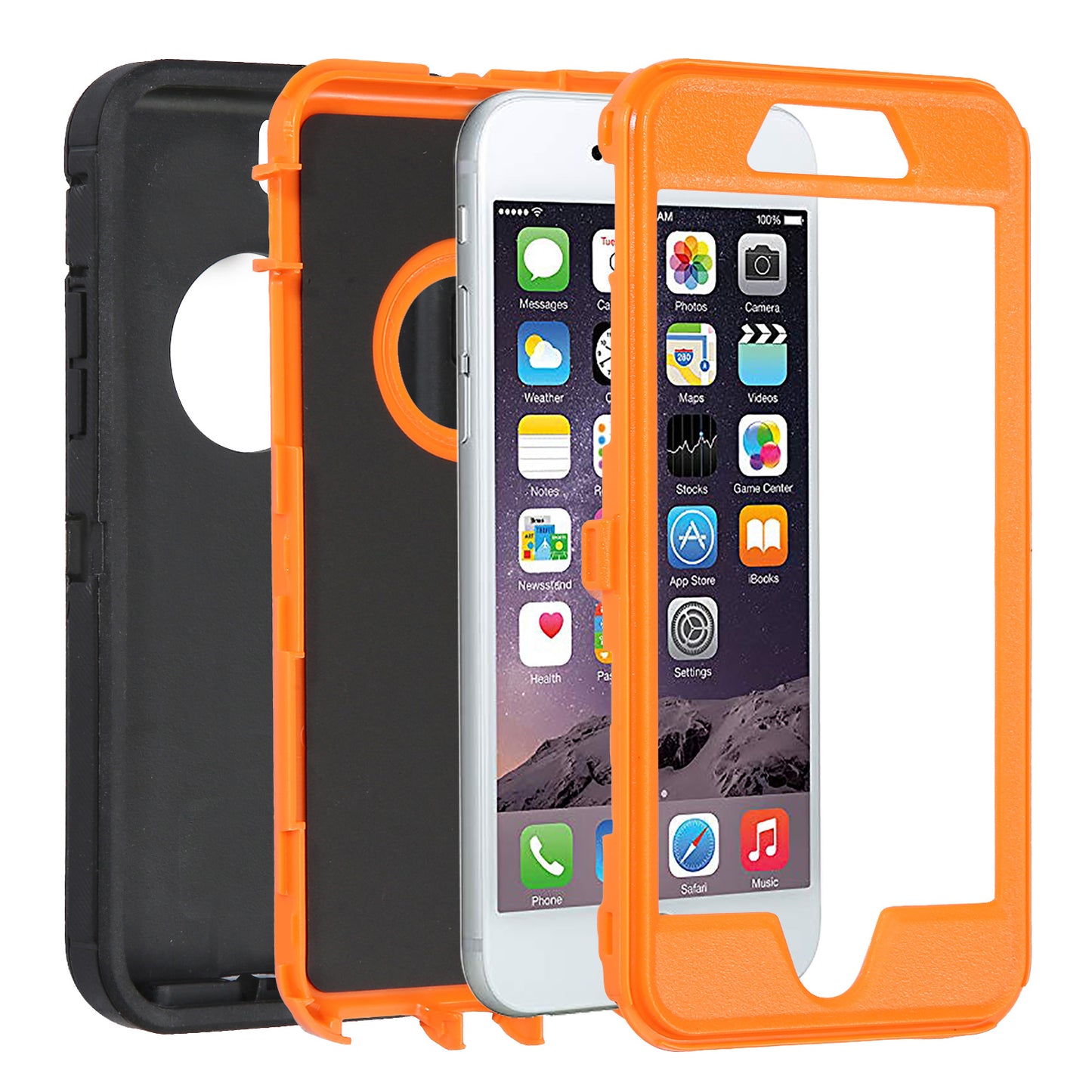 Shockproof Drop-proof Dust-proof Plastic + TPU Protection Shell for iPhone 6s/6