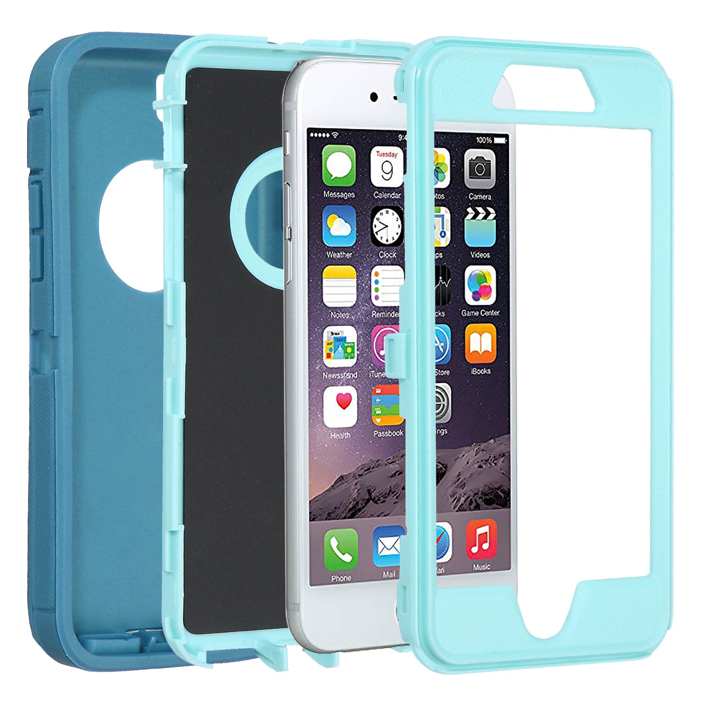 Shockproof Drop-proof Dust-proof Plastic + TPU Protection Shell for iPhone 6s/6