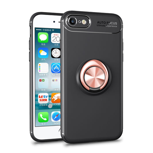 Magnetic Finger Ring Kickstand TPU Back Case for iPhone 7/8/SE (2022)/SE (2020) 4.7-inch