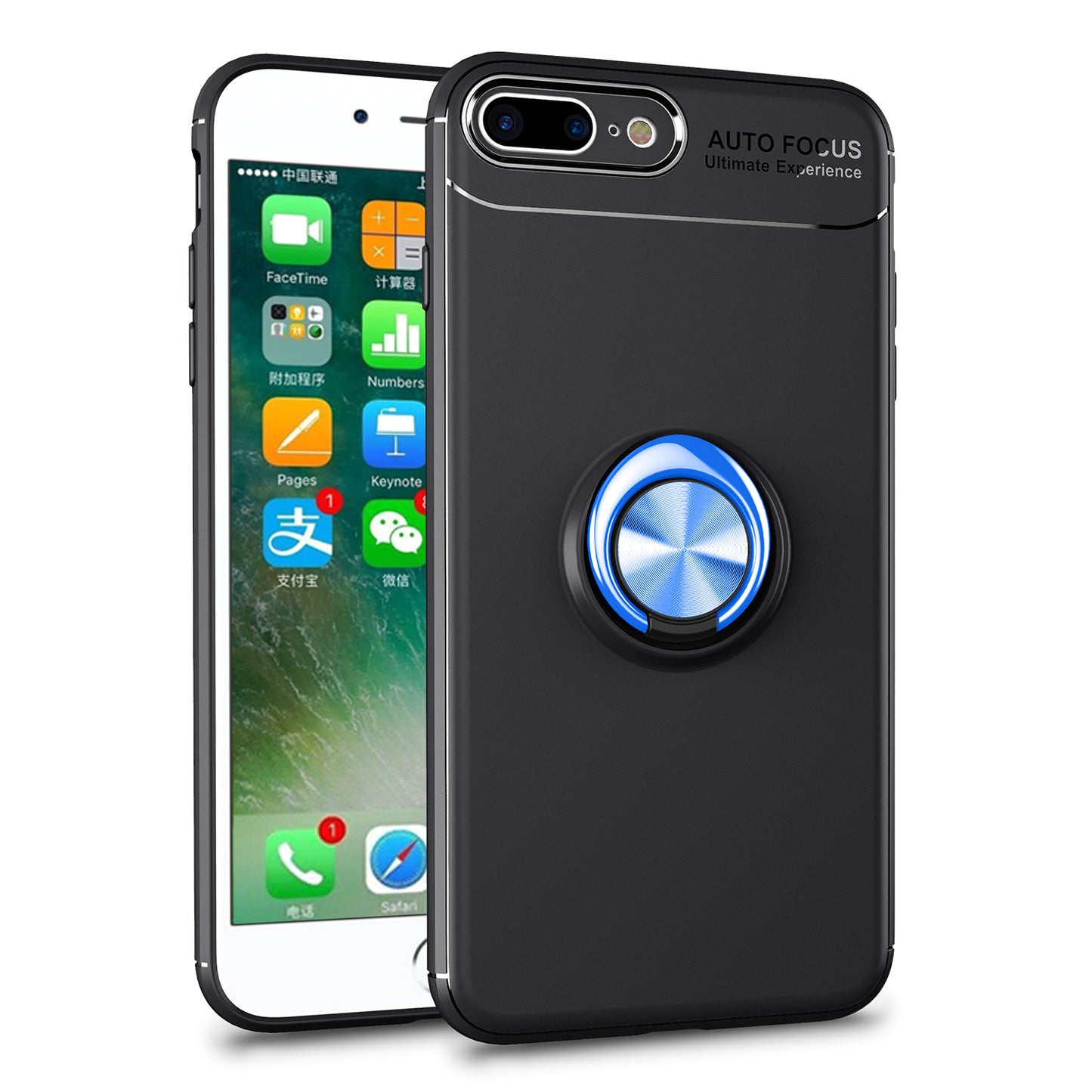 Magnetic Finger Ring Kickstand TPU Case for iPhone 8 Plus/7 Plus