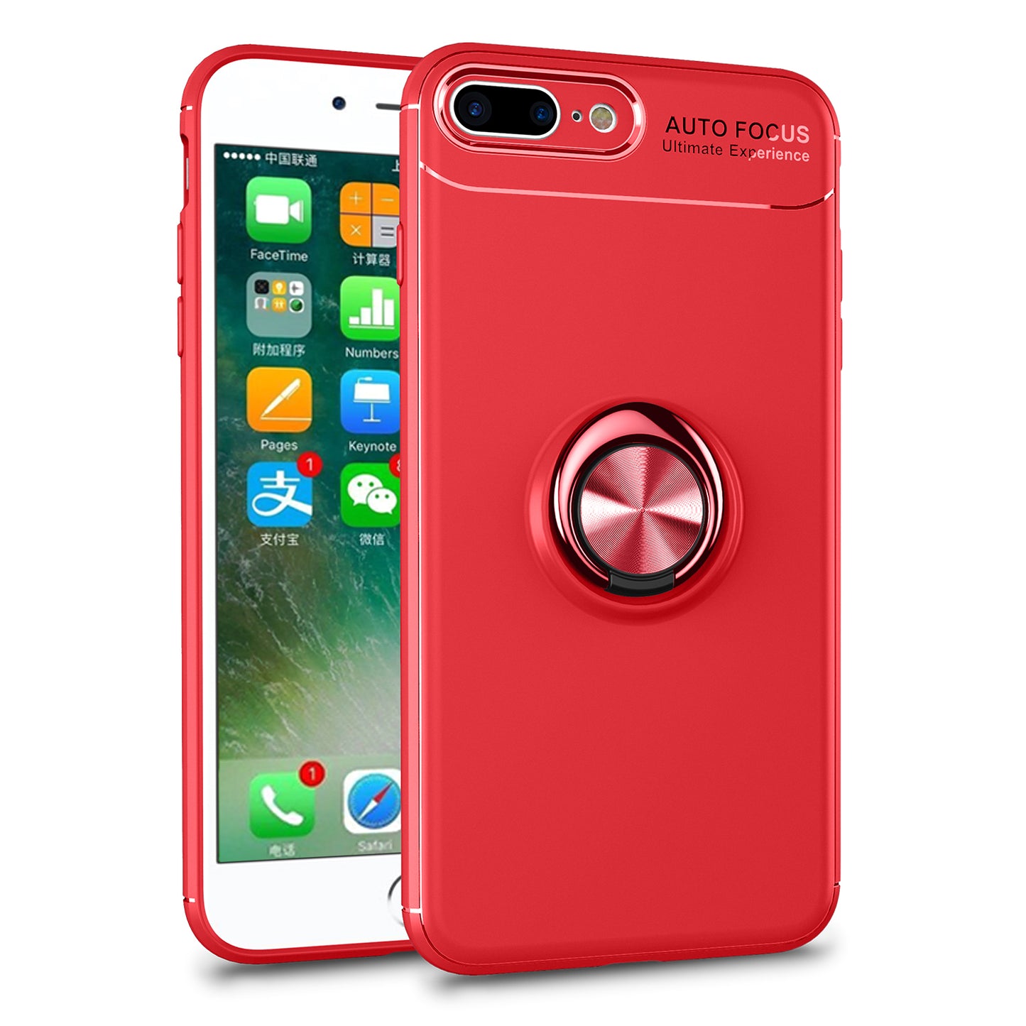 Magnetic Finger Ring Kickstand TPU Case for iPhone 8 Plus/7 Plus