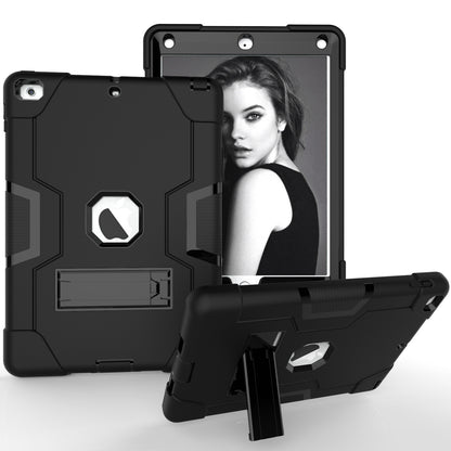 Bi-color PC + Silicone Hybrid Kickstand Tablet Case for iPad 9.7 (2018) / 9.7 (2017)