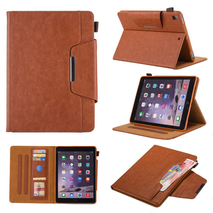 Crazy Horse Leather Wallet Stand Smart Casing for iPad 9.7-inch (2018)/9.7-inch (2017)/9.7 inch (2016)/Air 2/Air