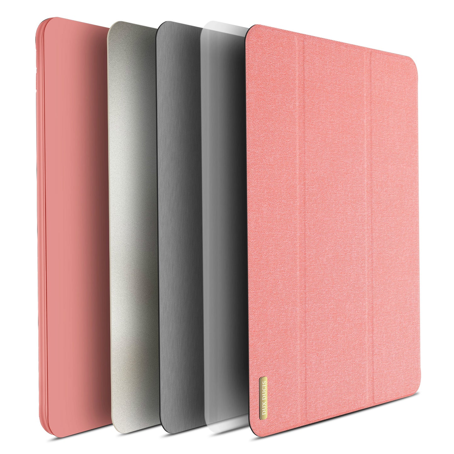 DUXDUCIS Domo Series Cloth Texture Tri-fold Stand PU Leather Smart Cover with Pen Holder for iPad Air 10.5 (2019) / Pro 10.5-inch (2017)