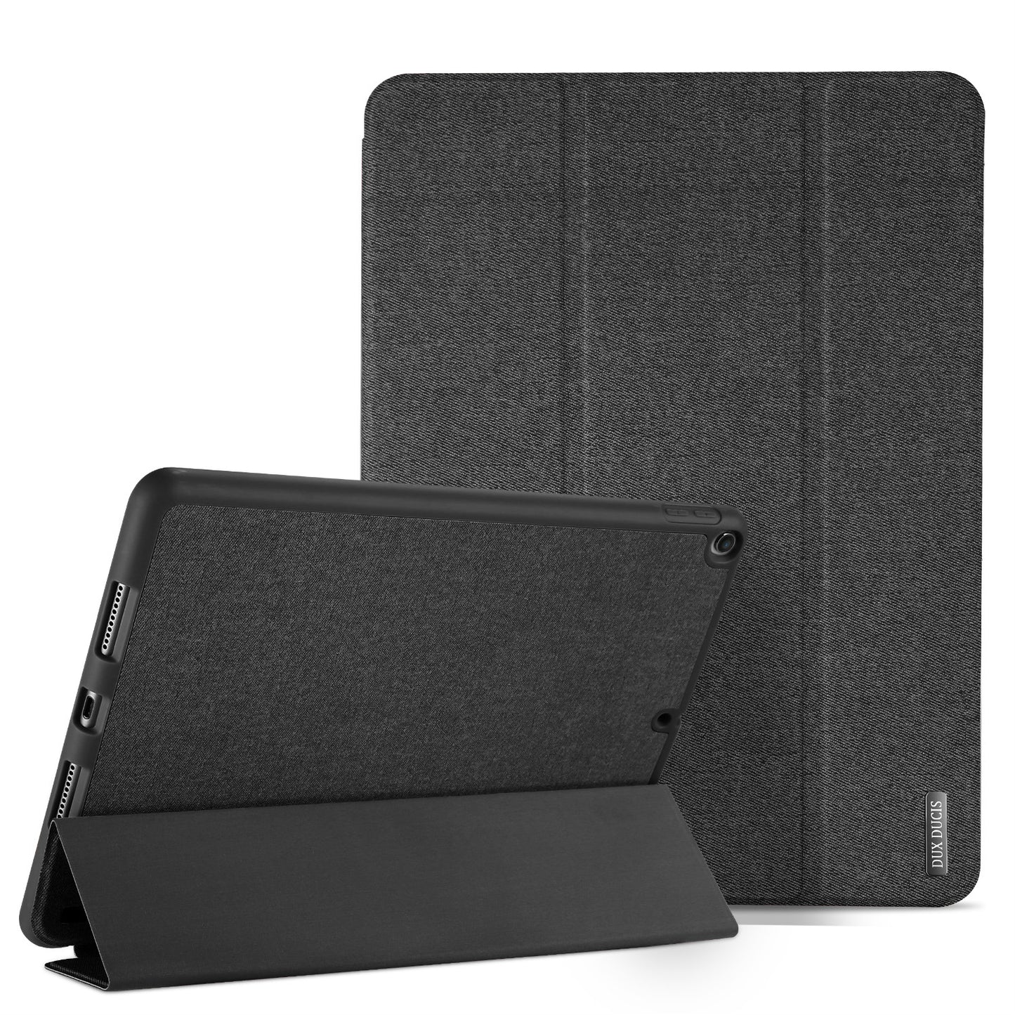 DUX DUCIS DOMO Series Tri-fold Stand PU Leather Smart Auto Wake/Sleep Cover with Pen Groove for iPad 9.7-inch (2018) / (2017)