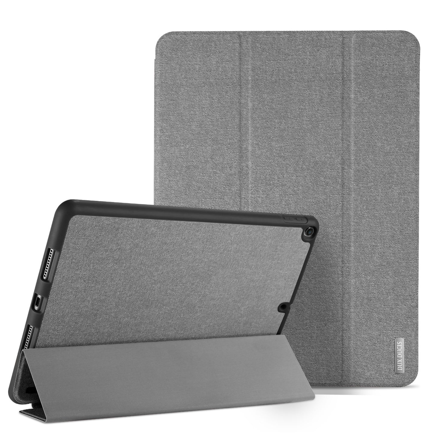 DUX DUCIS DOMO Series Tri-fold Stand PU Leather Smart Auto Wake/Sleep Cover with Pen Groove for iPad 9.7-inch (2018) / (2017)