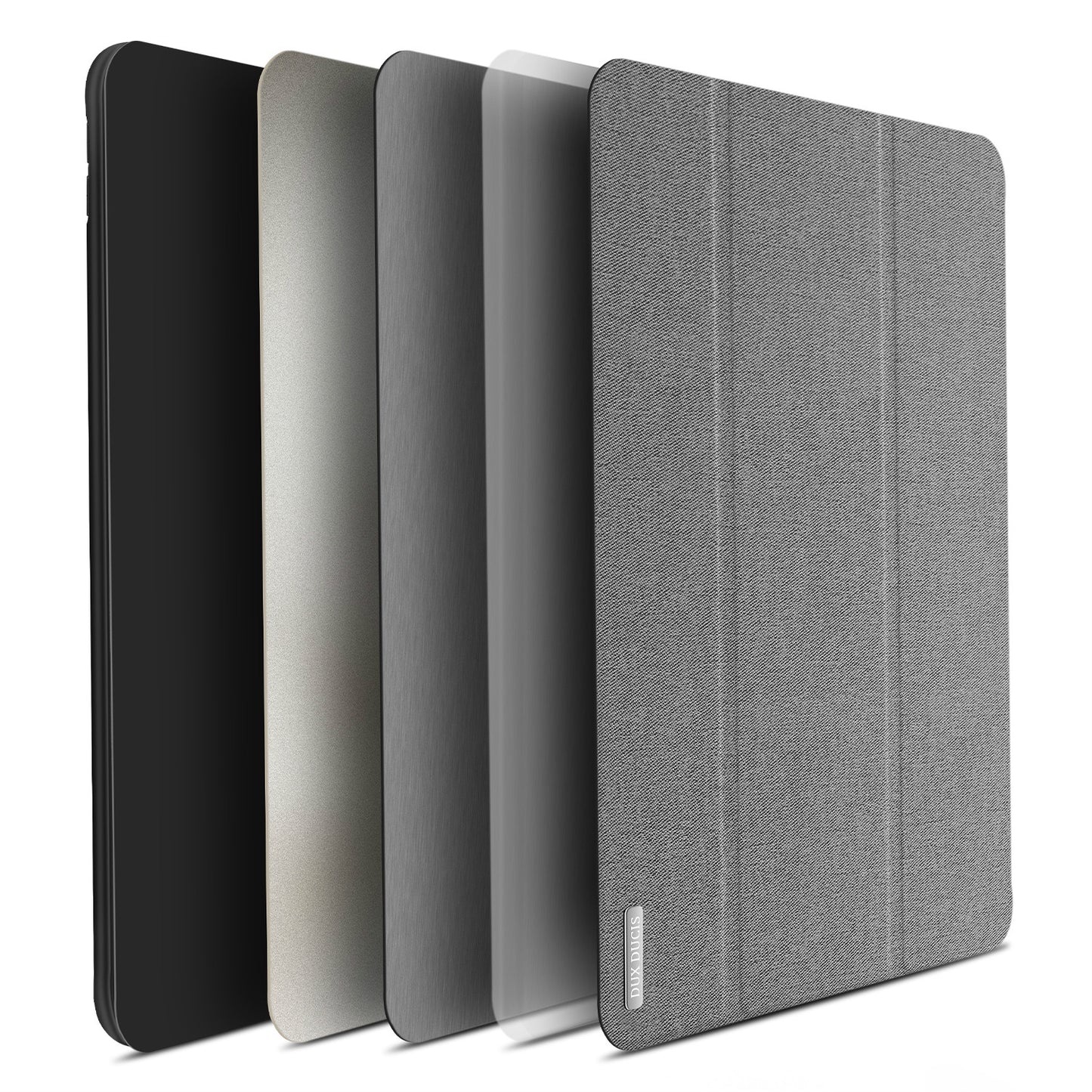 DUX DUCIS DOMO Series Tri-fold Stand PU Leather Smart Auto Wake/Sleep Cover with Pen Groove for iPad 9.7-inch (2018) / (2017)