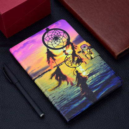 Pattern Printing Leather Card Holder Stand Tablet Accessory Case for iPad 9.7-inch (2018)