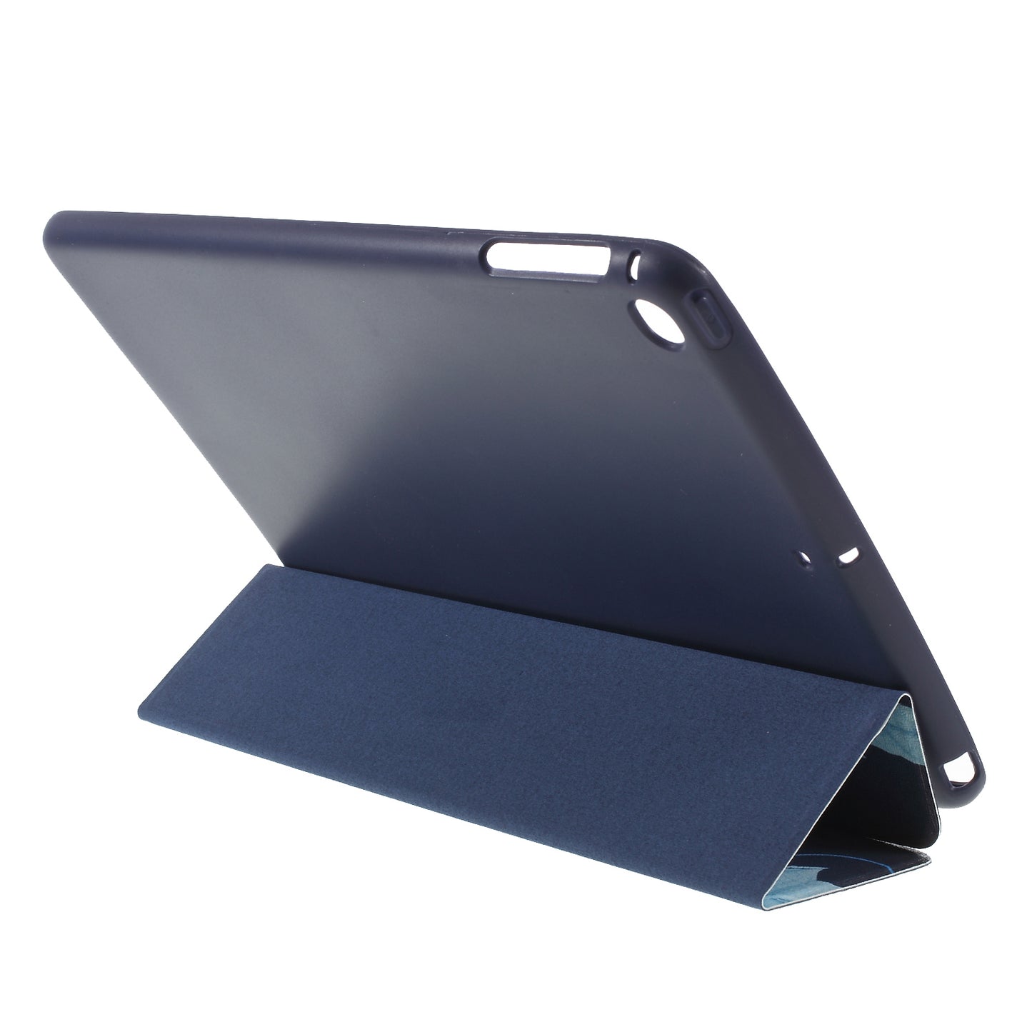 Patterned Tri-fold Stand Leather Protective Cover for iPad 9.7-inch (2018)/9.7-inch (2017)/Air 2/Air