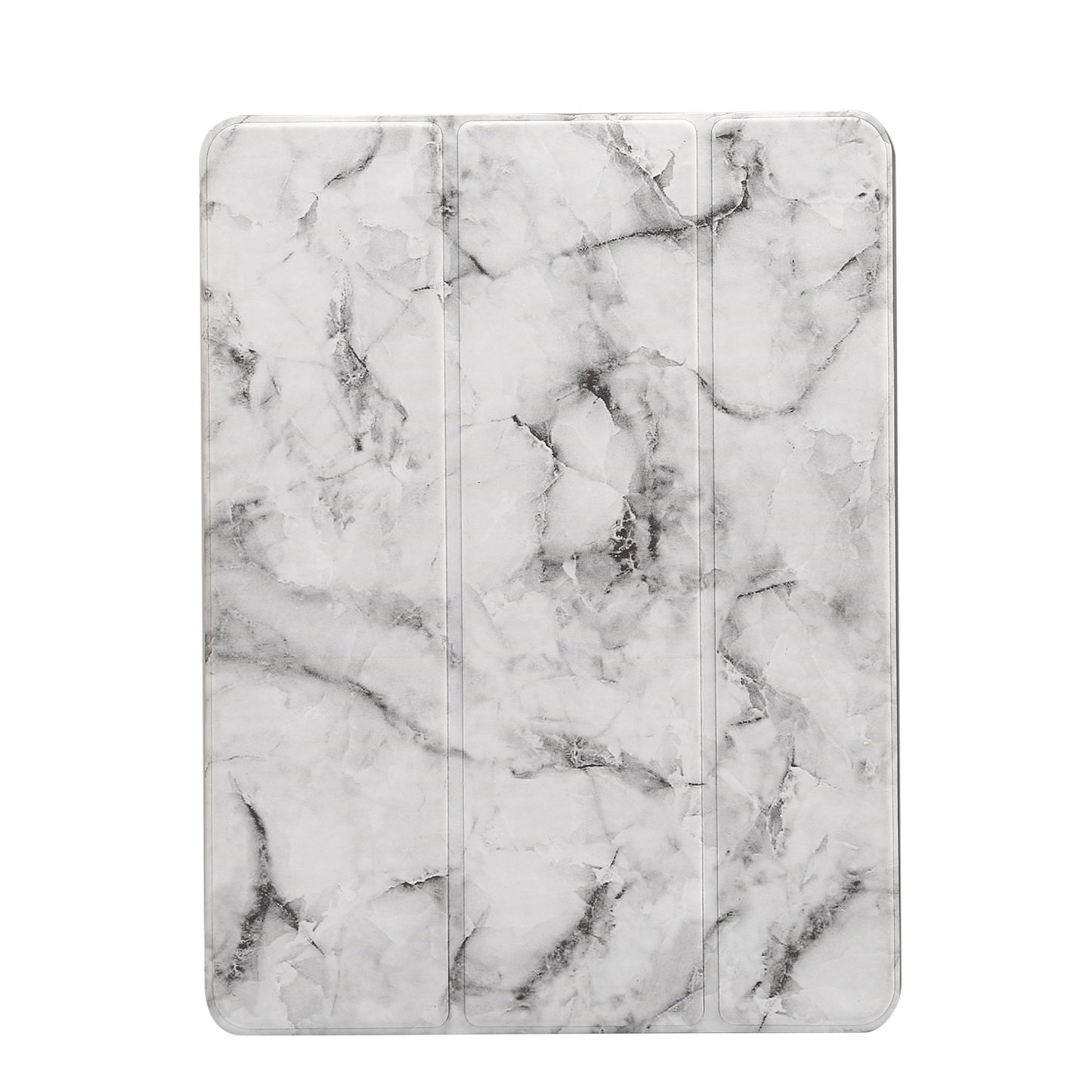 Marble Pattern Tri-fold Stand Smart Folio PU Leather Case with Pen Slot for iPad 9.7-inch (2018) / (2017) / (2016) / Air 2 / Air