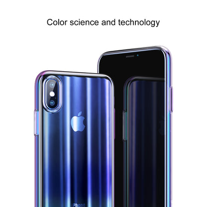 BASEUS Aurora Series Electroplating Hard Plastic Shell for iPhone X 5.8 inch