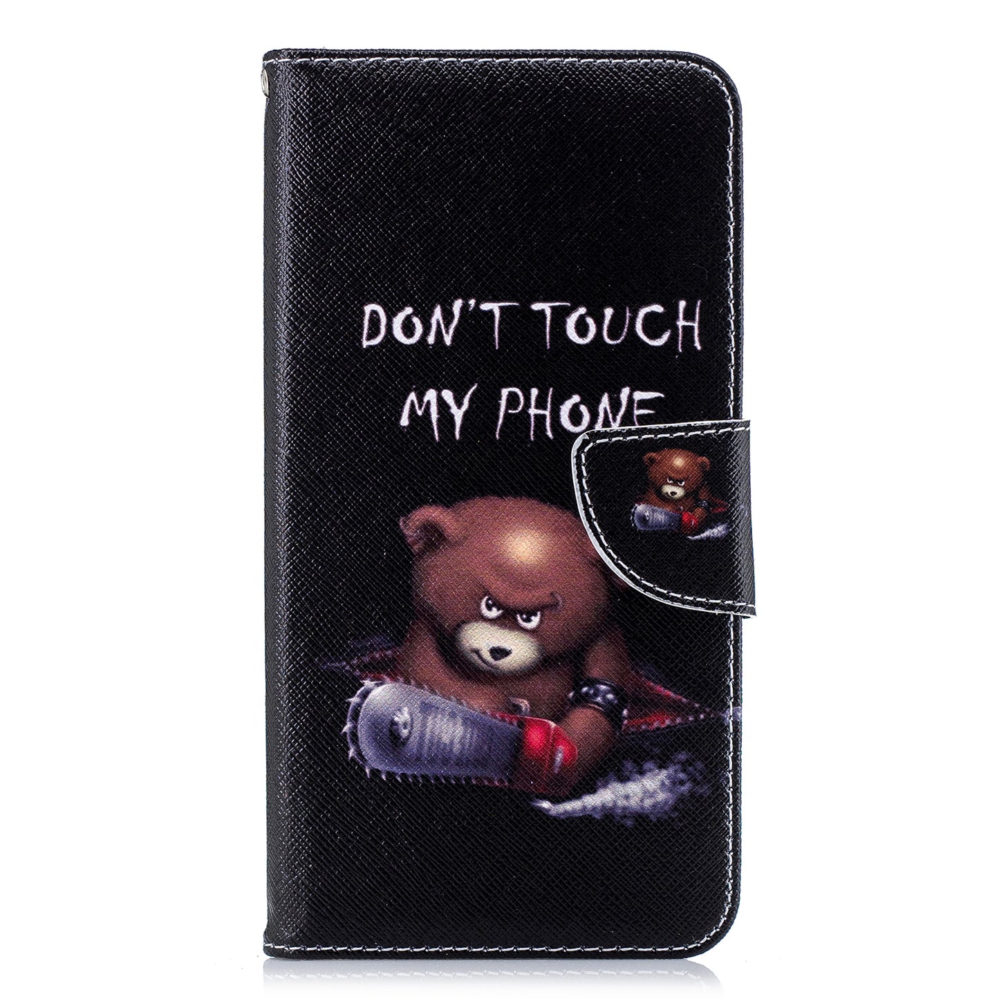 Pattern Printing PU Leather Wallet Stand Phone Case Cover for iPhone XS Max 6.5 inch