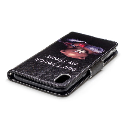 Pattern Printing PU Leather Wallet Stand Phone Case Cover for iPhone XS Max 6.5 inch