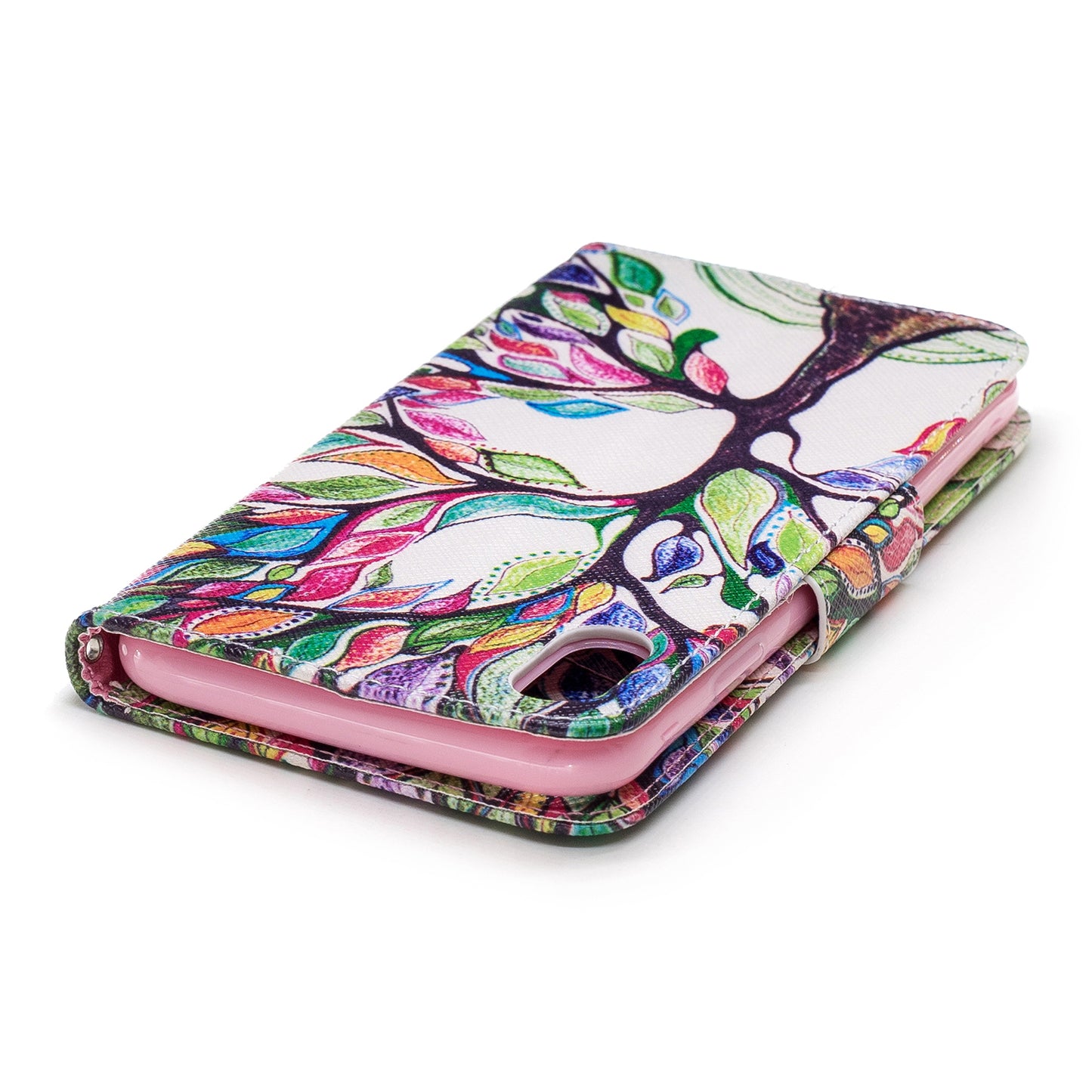 Pattern Printing PU Leather Wallet Stand Phone Case Cover for iPhone XS Max 6.5 inch