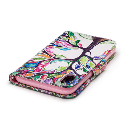 For iPhone XR 6.1 inch Pattern Printing PU Leather Protection Cell Phone Case