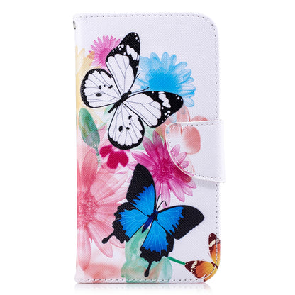 For iPhone XR 6.1 inch Pattern Printing PU Leather Protection Cell Phone Case