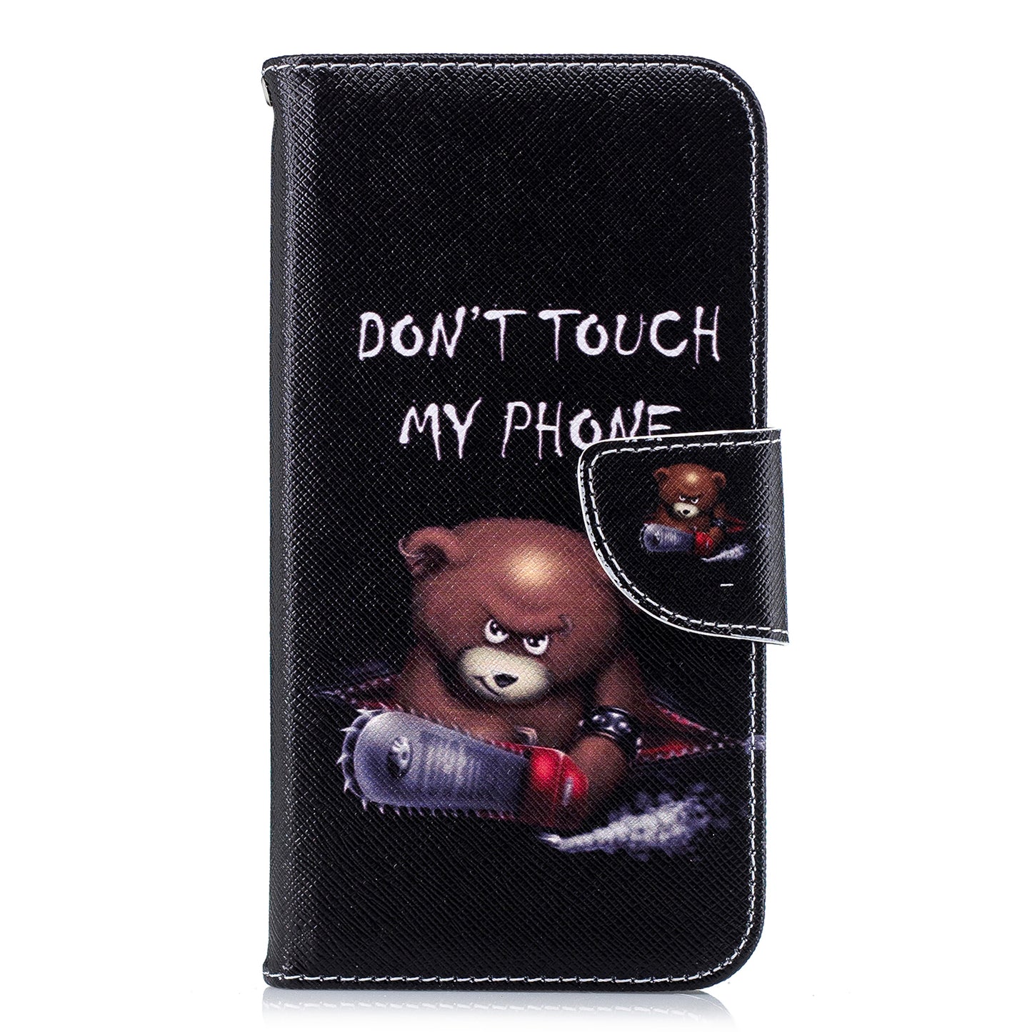 For iPhone XR 6.1 inch Pattern Printing PU Leather Protection Cell Phone Case