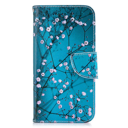 For iPhone XR 6.1 inch Pattern Printing PU Leather Protection Cell Phone Case