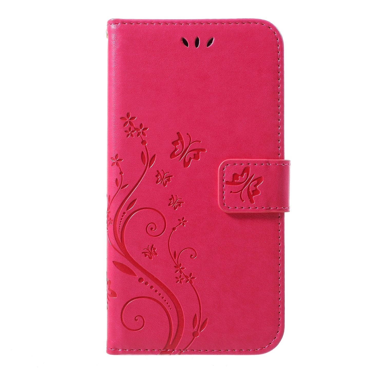 Imprint Butterfly Flower Stand Wallet Leather Cover for iPhone XR 6.1 inch