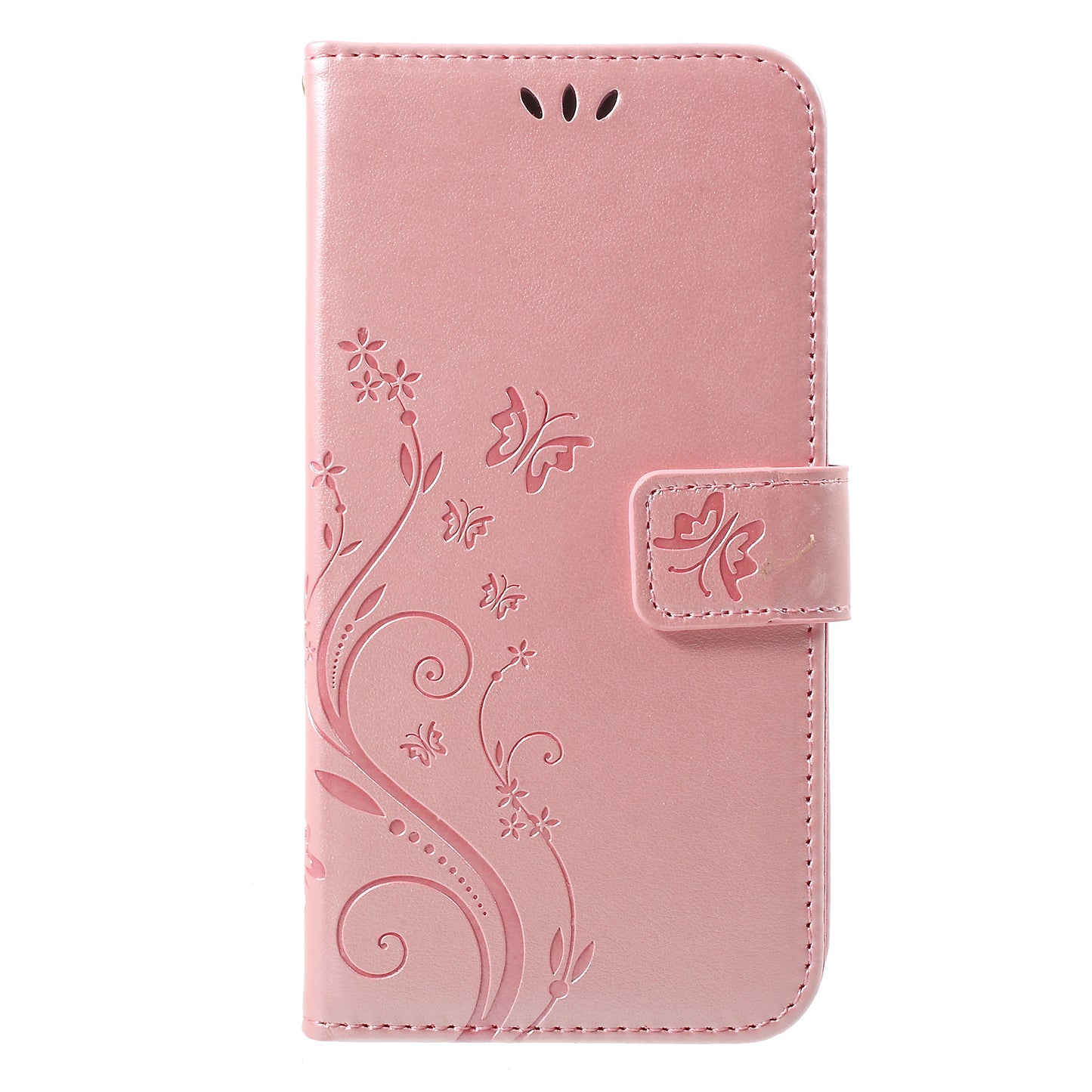 Imprint Butterfly Flower Stand Wallet Leather Cover for iPhone XR 6.1 inch