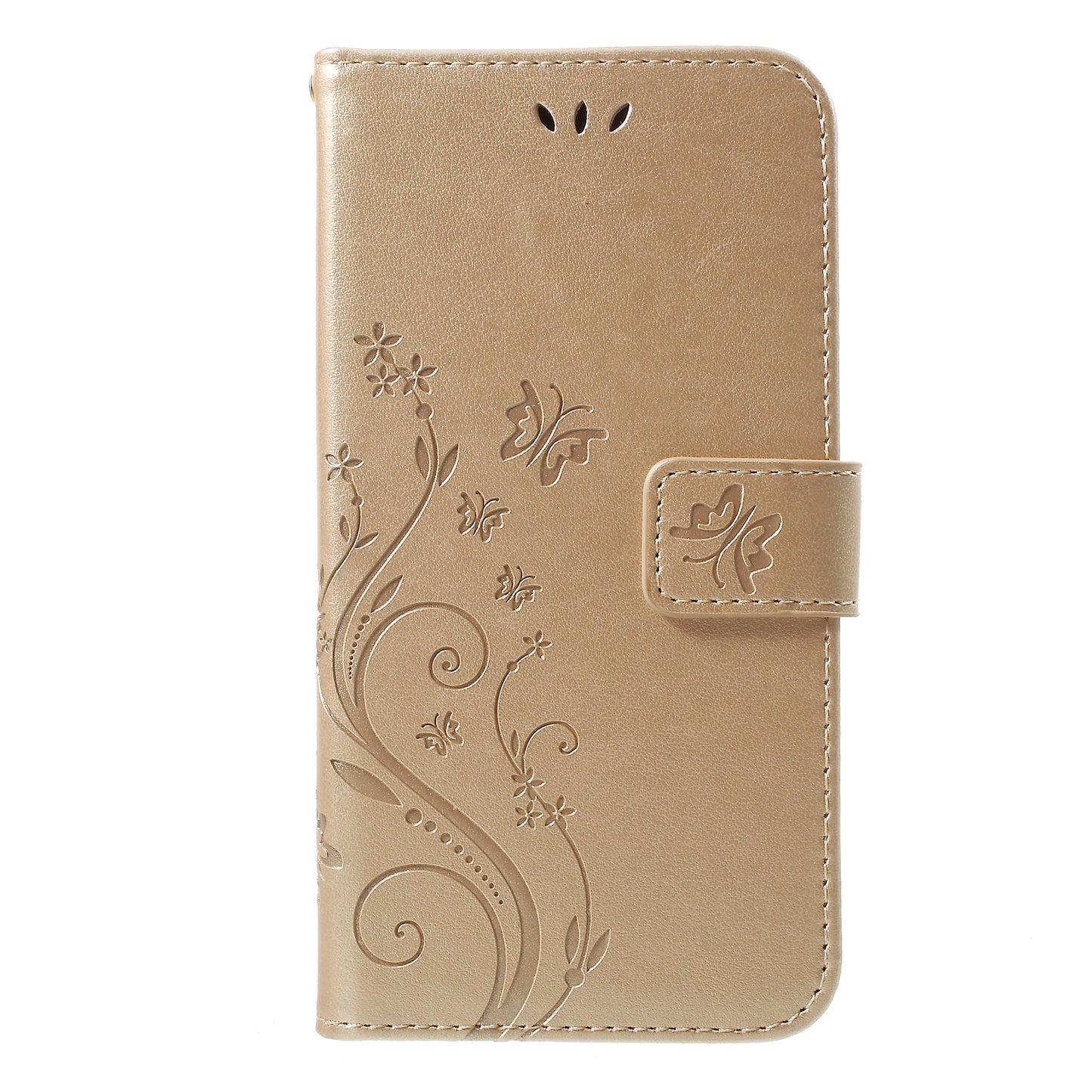 Imprint Butterfly Flower Stand Wallet Leather Cover for iPhone XR 6.1 inch