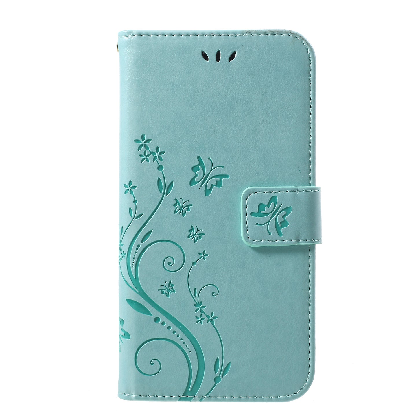 Imprint Butterfly Flower Stand Wallet Leather Cover for iPhone XR 6.1 inch