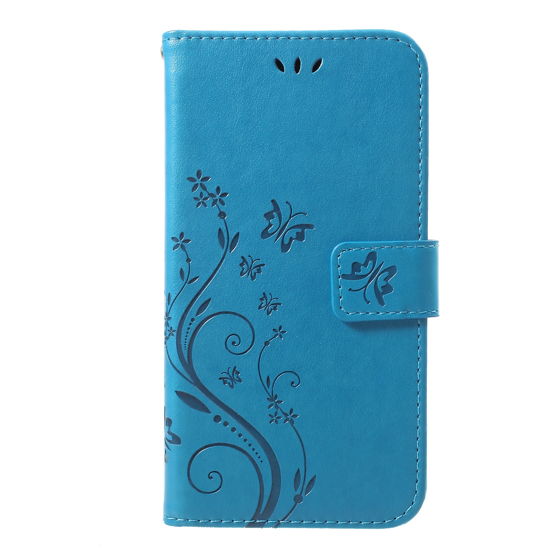 Imprint Butterfly Flower Stand Wallet Leather Cover for iPhone XR 6.1 inch