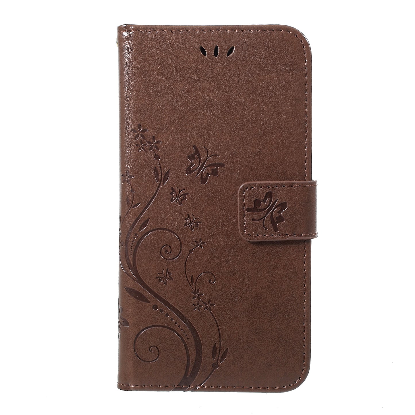 Imprint Butterfly Flower Stand Wallet Leather Cover for iPhone XR 6.1 inch