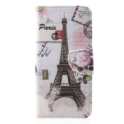 Pattern Printing Wallet Stand PU Leather Protector Shell for iPhone XR 6.1 inch