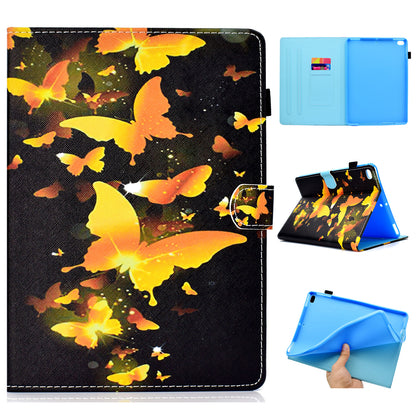 Pattern Printing Leather Card Holder Stand Case for iPad 9.7-inch (2018) / 9.7-inch (2017) / Air 2 / Air