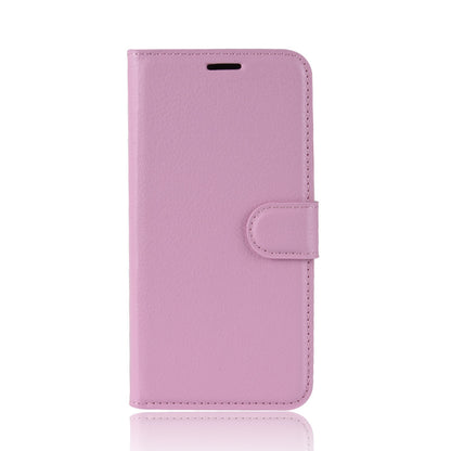 For iPhone XR 6.1 inch Folio Flip Litchi Texture Leather Wallet Stand Cell Phone Cover Shell