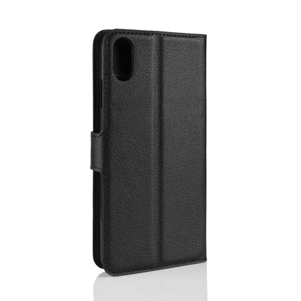 Litchi Texture Wallet Stand Leather Protective Phone Case for iPhone XS Max 6.5 inch